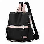 Mochila Feminina de Lona Oxford, Perfeita para a Escola, Design Moderno e Resistente, Amplo Espaço Interno, Ideal para Estudantes. — foto 4