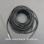 3mm Black 5 M Whole Piece