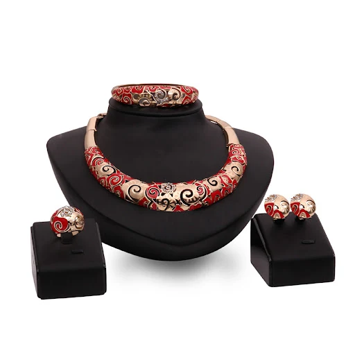Title 1, Conjunto Festa Banquete Colar Brincos Pulseira ...