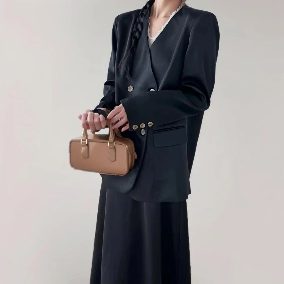 Title 5, Fashion Personality Double Breasted Suit Women....