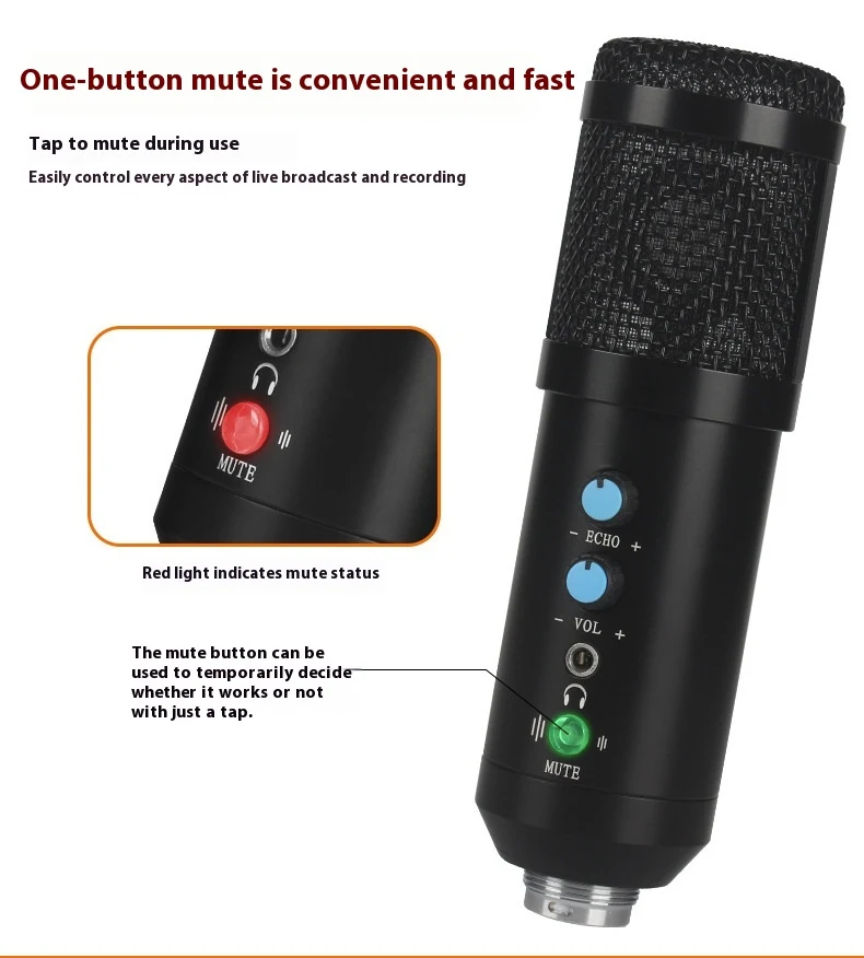 Title 11, Wired Capacitor Microphone for Live Recording N...