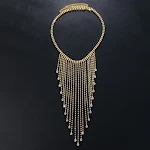 Cadena de cintura con borlas de cristal Bikini Accesorios Cadenas para el cuerpo con diamantes de imitación Adorna tu look de playa con brillo — foto 5