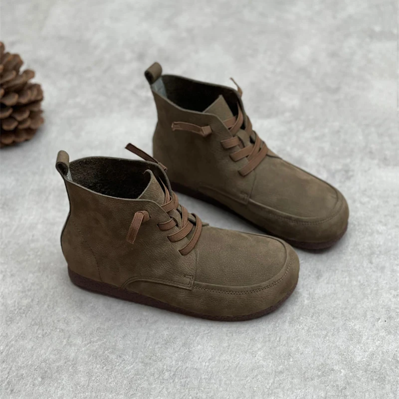Title 4, Handmade Soft Sole and Soft Face Womens Ankle ...
