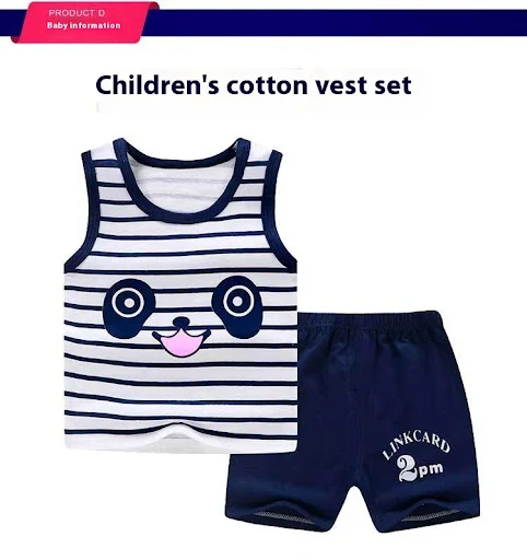 Title 2, Nieuwe vestpak katoen mouwloos jongens zomerkle...