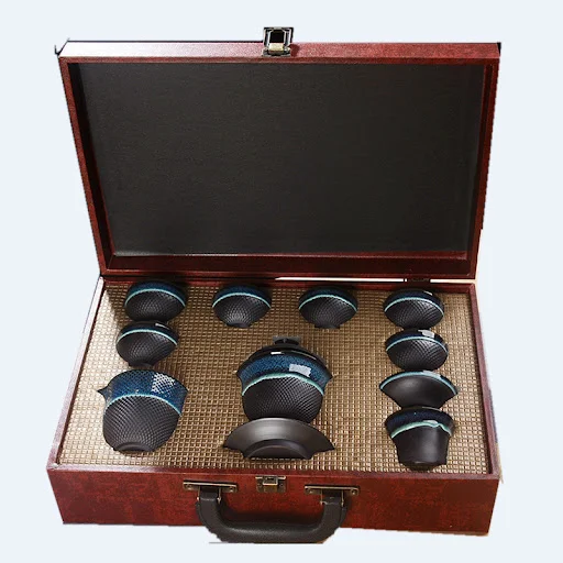 Title 3, Jumping Sword Tianmu Jun Kiln Jianzhan Tea Set ...