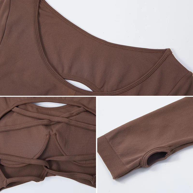 Cross Beauty Back Yoga Jacke für Damen, mit gekreuztem Rückendesign, atmungsaktives und weiches Material, ideal für Yoga und Komfort. — foto 12