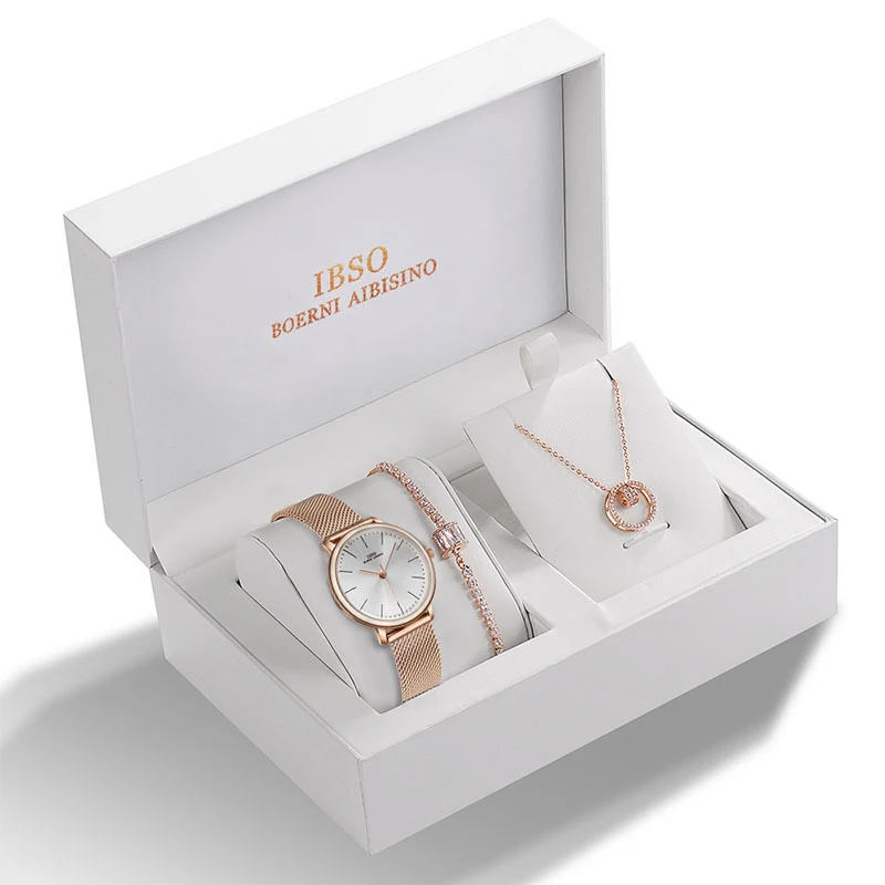 Conjunto de relógio de pulso feminino, um acessório elegante e versátil para mulheres. Combine estilo e precisão em um único produto. — foto 1