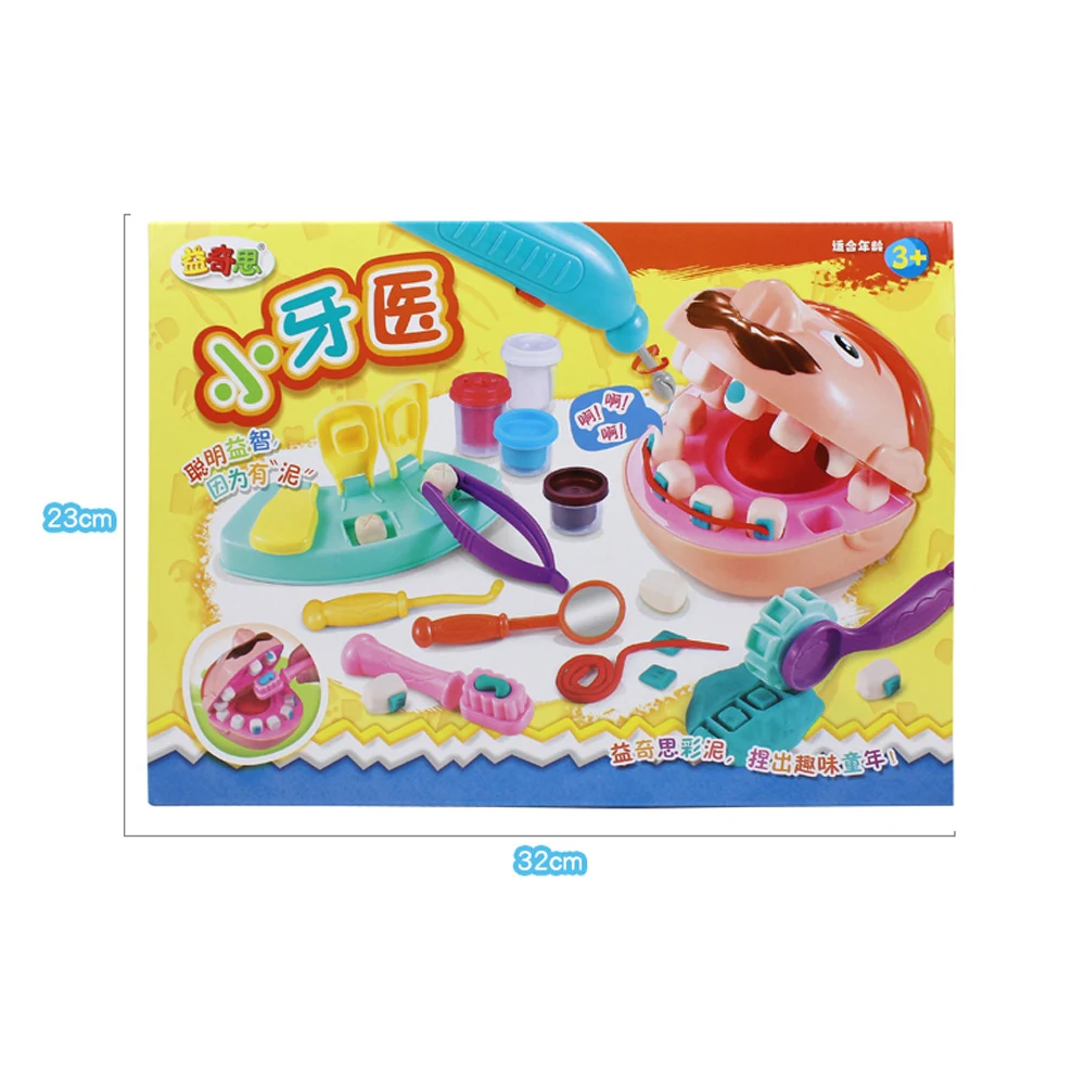 Massinha Puzzle Colorida Dentista Pequeno, argila DIY com molde. Crie e brinque, estimulando a criatividade e coordenação motora fina. — foto 3