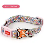 Color Plaid Collar