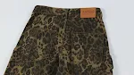 Men's Punk Distressed Pleated Leopard Jeans, bold and unique style, perfect for a rebellious and edgy fashion statement. — photo 6