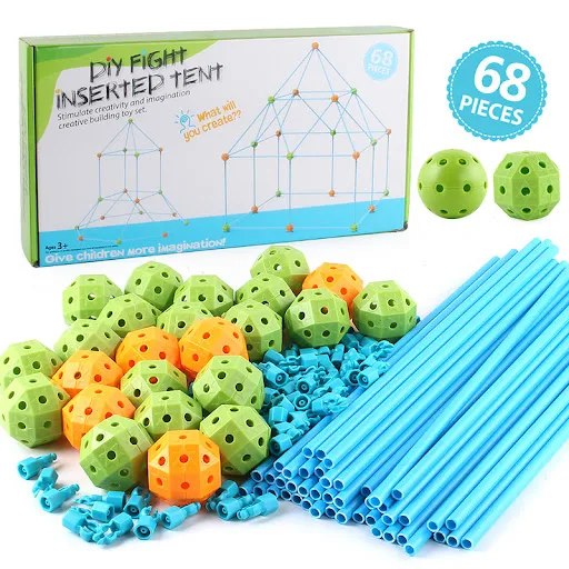 Title 1, Childrens Building Castle Assembly Toys DIY Te...