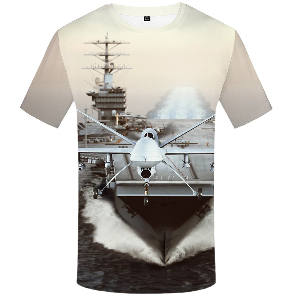 Title 7, T-shirt col rond manches courtes Washington 3D ...