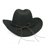 Chapéu de Cowboy Ocidental com Miçangas de Madeira e Cabeça de Boi Fedora para um visual autêntico e proteção contra o sol. — foto 2