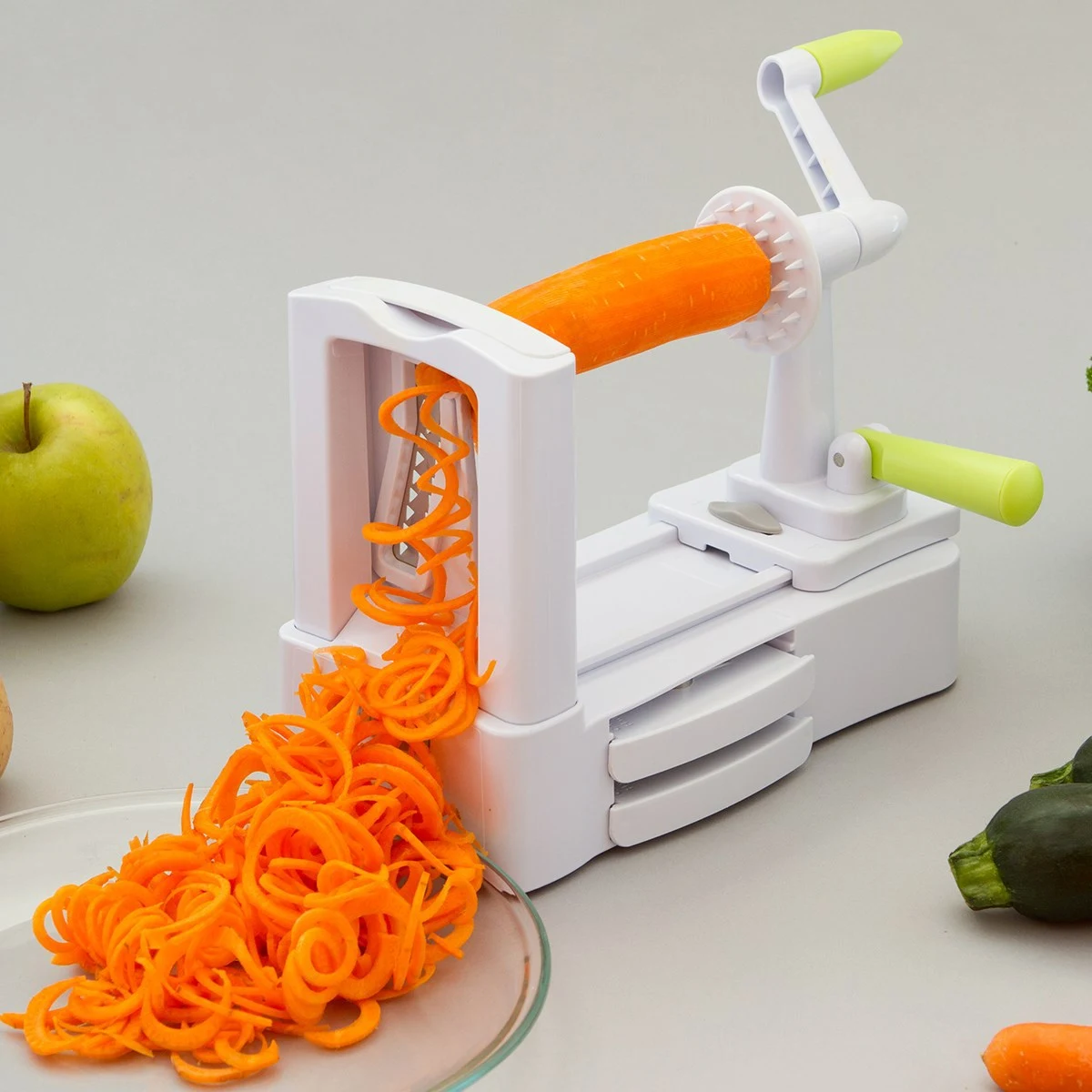 Title 2, Multifunctional vegetable cutter grater. Quickl...