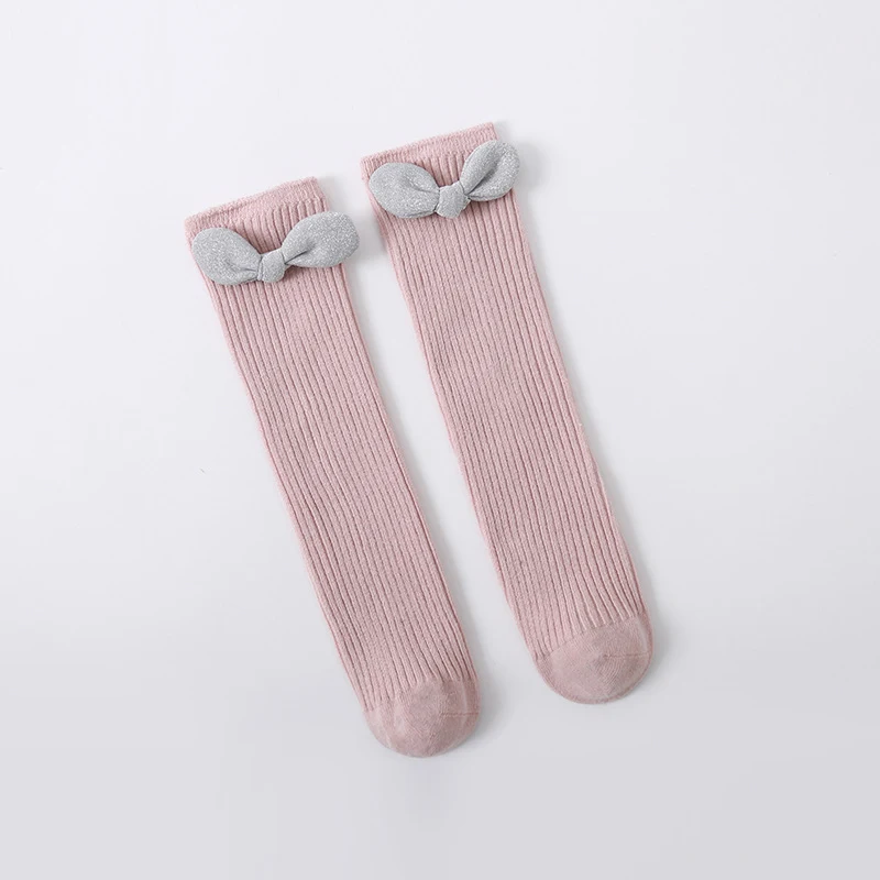 Title 5, Girls Casual Fashion Long Tube Solid Color Sock...