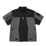 Camisa de trabalho masculina de manga curta com costura de estilo mecânico, perfeita para o verão, conforto e estilo no trabalho. — foto 2
