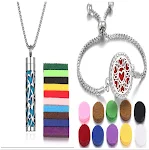 Novo 2024 Bracelete Aromaterapia Caleidoscópio Difusor Óleo Essencial Medalhão Pingentes Feminino Aroma Difusor Jóias — foto 9