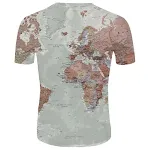 Fashion European And American Street Shooting Map Print Shirt — photo 13