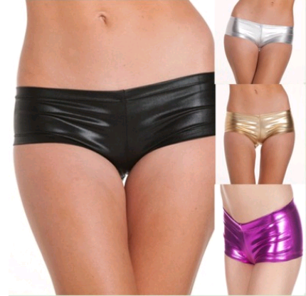 Kožne Gaćice Bez Bretela Zlatna Crna Crvena Kožne Pantalone Osetite moć ove kombinacije za samopouzdanje i zavodljivost, idealno za svaku priliku — foto 1