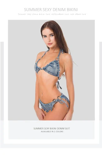 Title 5, Yeni Bar Lead Dans Kostümü, Kadın Denim Bikini....
