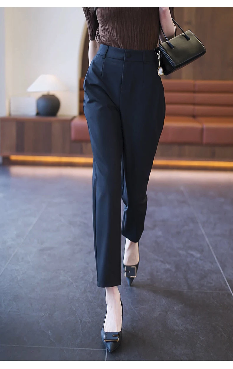 Title 8, Womens Casual High Waist Straight Suit Pants –...