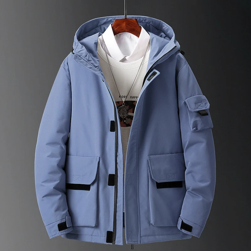 Jaqueta Grossa de Inverno Nova, Masculina, Marca Trendy, Bonita e Estilosa, Ferramentas, Ideal para o Frio e Conforto — foto 1