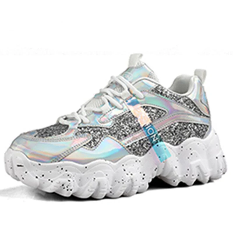 Title 3, Sequin daddy shoes for a sparkling style. Comfo...