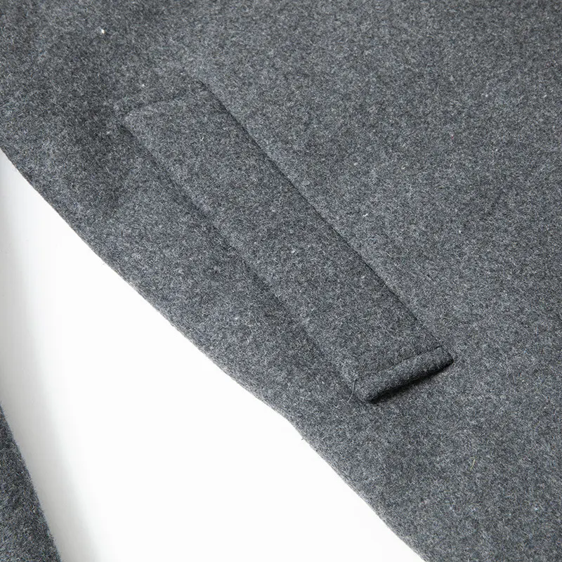 Men's Wool Overcoat with Fleece Lining and Thick Lapels for Superior Warmth and Style in Cold Winter Weather. — photo 6