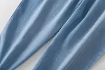 Pantaloni Harun in denim casual con design a ravanello per piedini piccoli, comodi e alla moda per un look informale. — foto 7