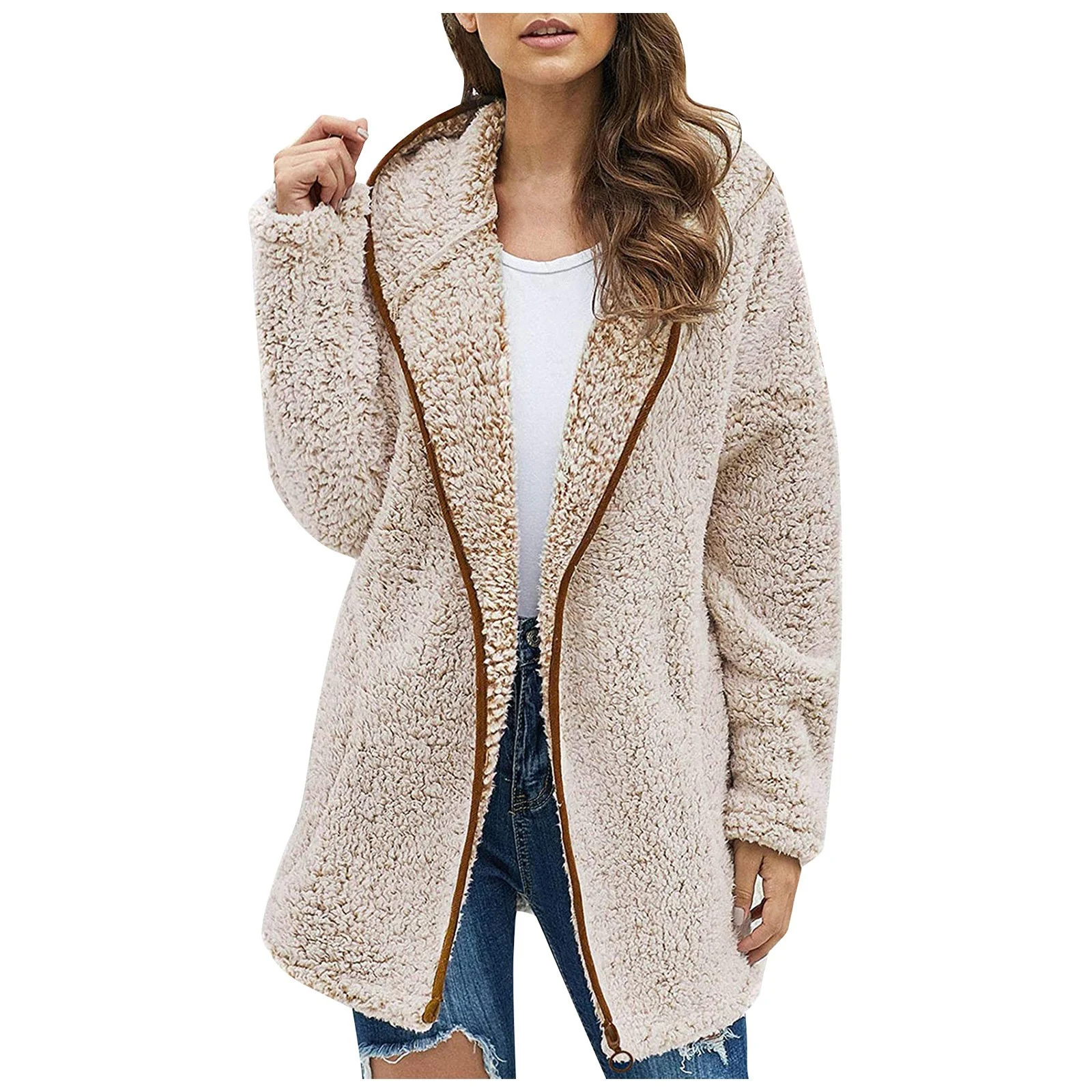 Casual solid color lapel long sleeve sweater offers everyday comfort and style. Perfect for any occasion, this versatile — photo 3
