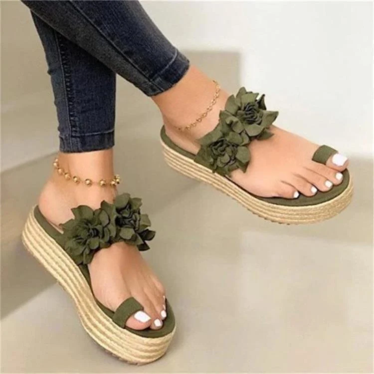 Title 3, Korean style red womens sandals with straw tri...
