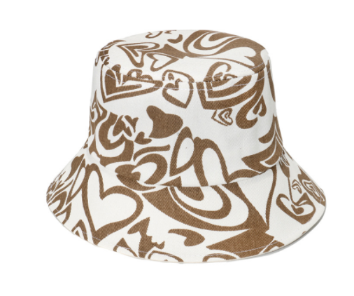 Cappello da pescatore femminile con fiori geometrici a reticolo per sole primavera estate, protezione solare e alla moda. — foto 2