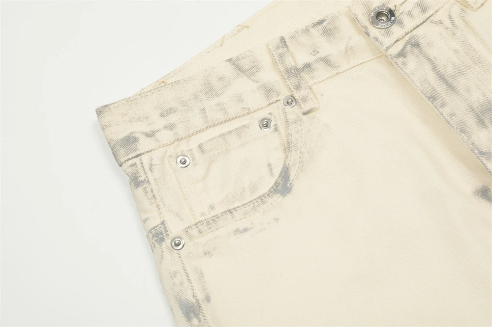 Title 7, Mens Splash-ink Straight Casual Wide-leg Pants...