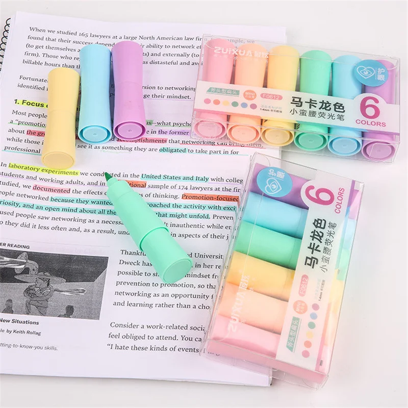 Title 4, Caneta Marcador Fofa com Cores Macaron e Grande...