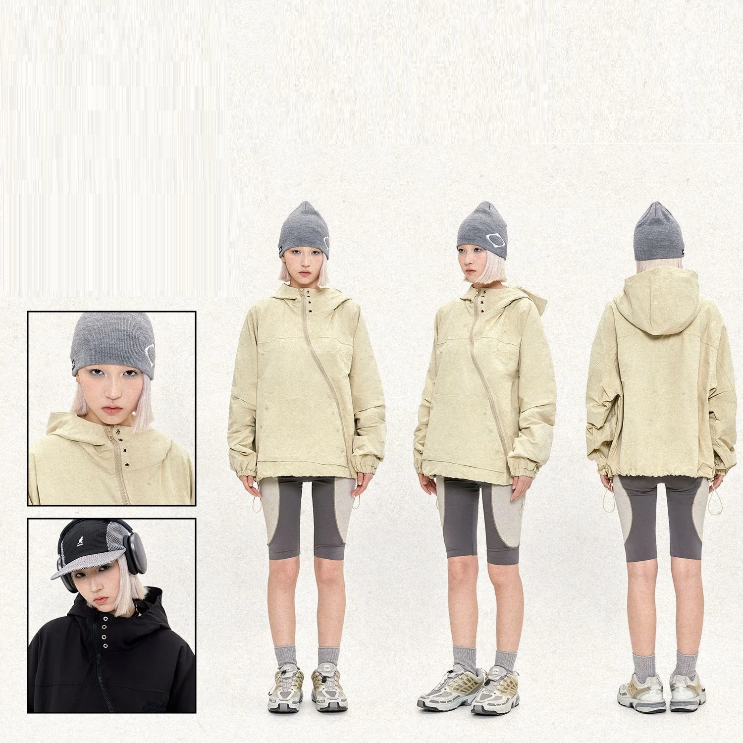 Giacca impermeabile da montagna retro urbana per uomo e donna, trench coat. Perfetta per le attività all'aperto e lo stile. — foto 7