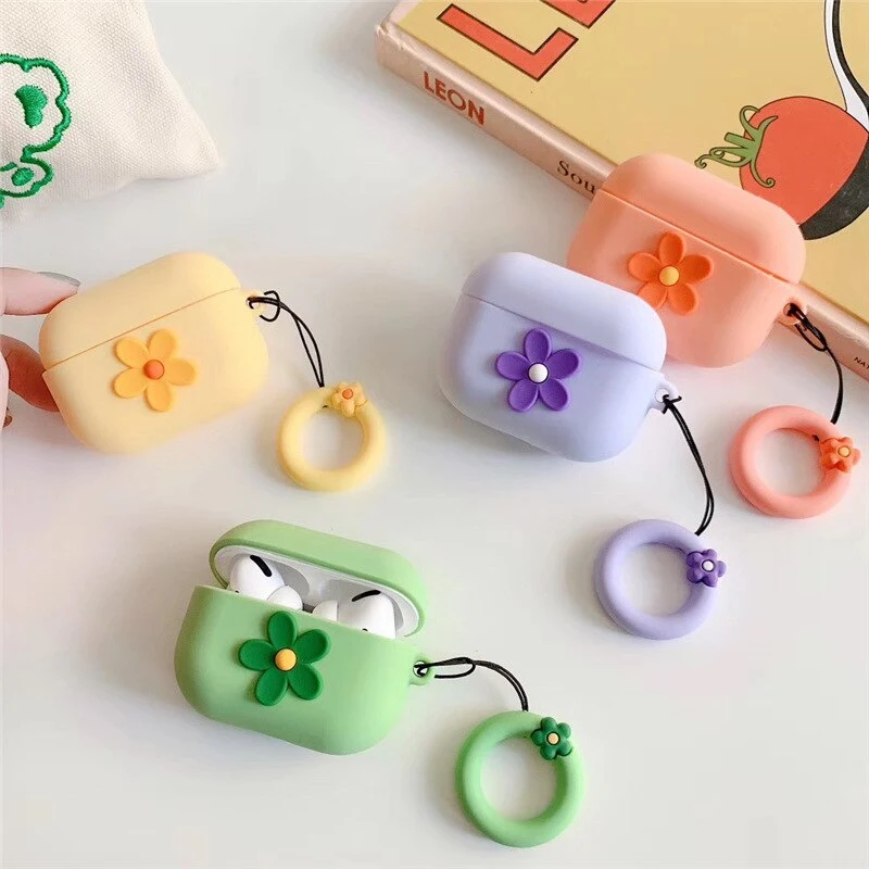 Title 12, Flower Silicone Fall-proof Earphone Cover