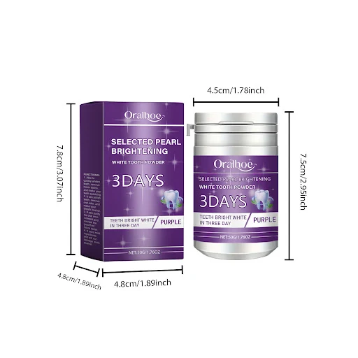 Title 5, Purple Dental Powder voor dagelijkse mondverzor...