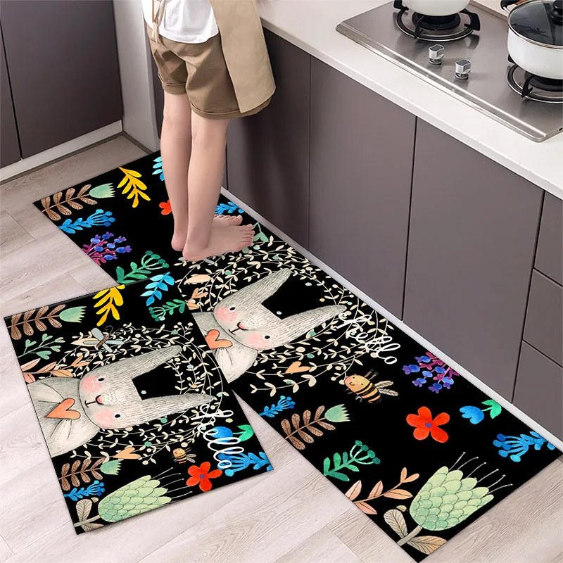 Title 19, Cartoon Floor Mat Kitchen Strip Rug, simple and...