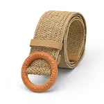 Textured round buckleblack
