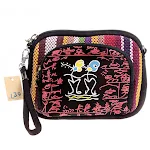 Bolsa transversal de lona estampada multifuncional, para ombro e corpo cruzado, ideal para uso diário, leve e prática. — foto 3