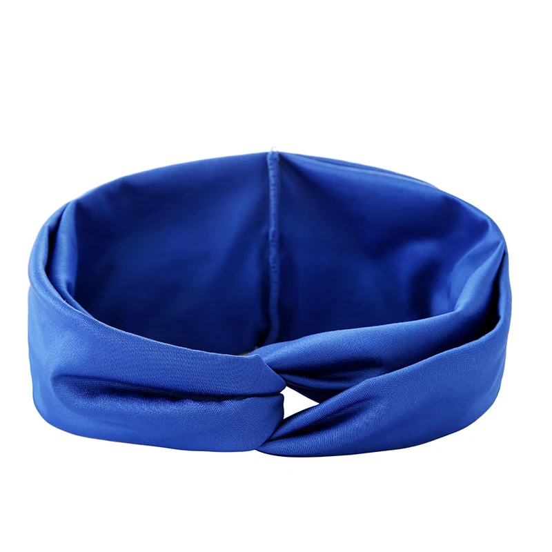 Faixa de cabelo esportiva feminina, estilo europeu e americano, yoga, design cruzado, cor sólida, alta elasticidade, acessório de cabelo esportivo — foto 11
