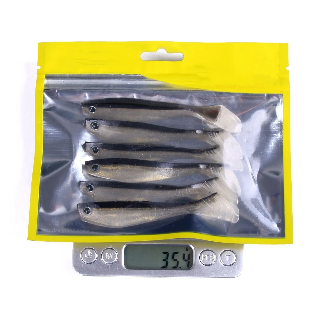 Title 4, Isca artificial Luya Soft Bait bicolor Black Ba...