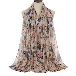 Beige blue flower