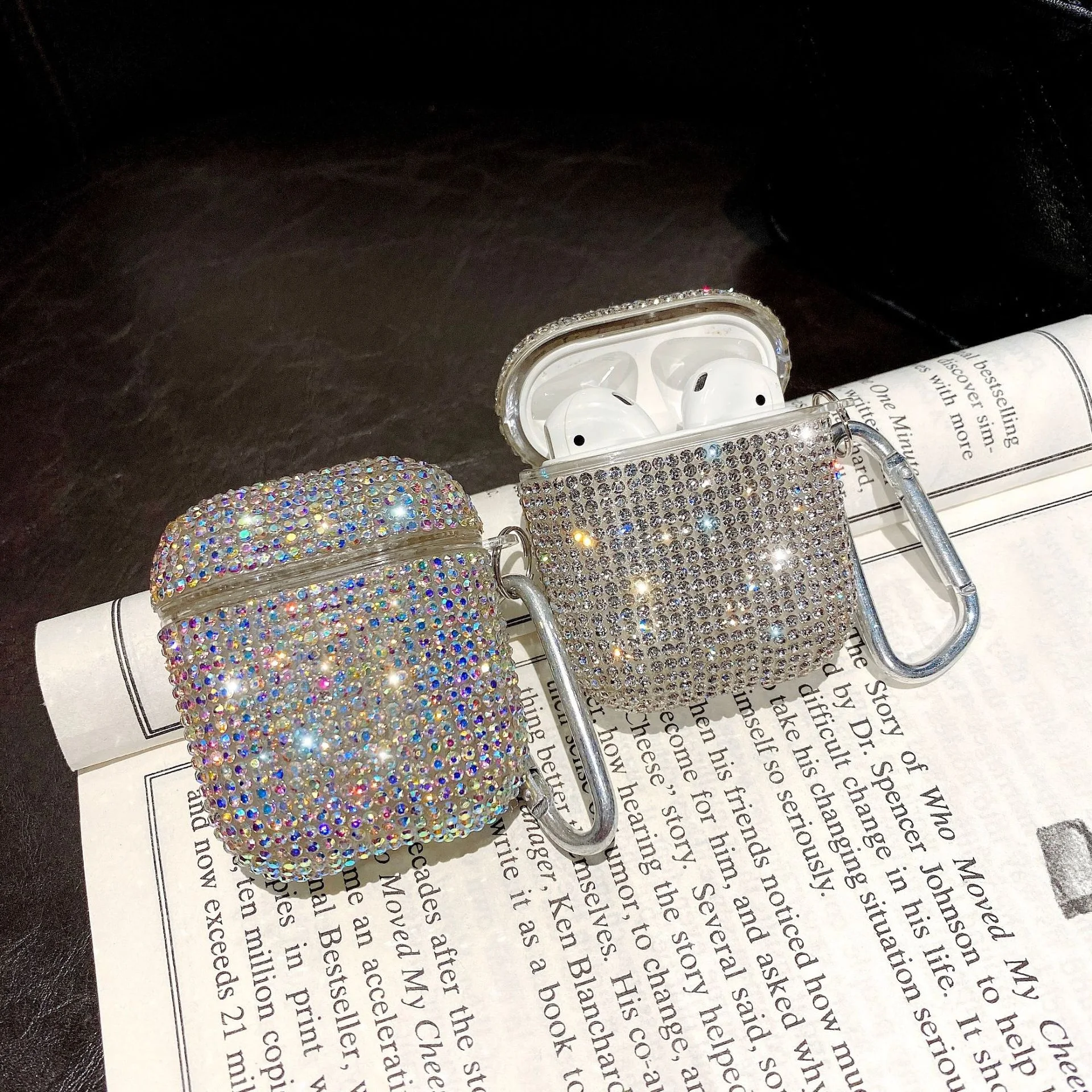 Rhinestone Drop-resistant Bluetooth Headset Protective Cover. Protect your headphones from drops and scratches with this — photo 7