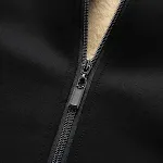 Casaco acolchoado masculino de lã de cordeiro com fleece, ideal para o inverno. Conforto e aquecimento excepcionais para enfrentar o frio com estilo e proteção. — foto 3