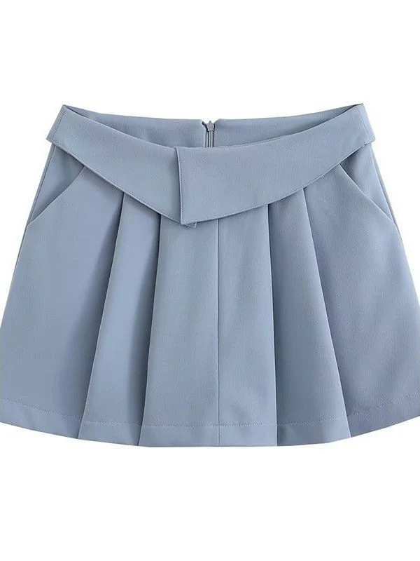 European and American College Style High Waist Pleated Skirt, a versatile and stylish piece perfect for creating a class — photo 2