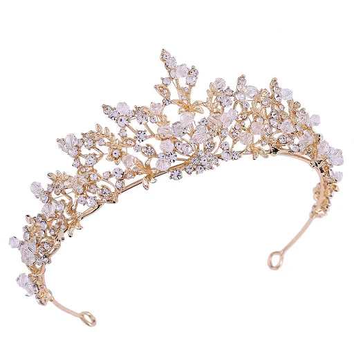 Title 3, Couronne de cristal exquise faite à la main pou...