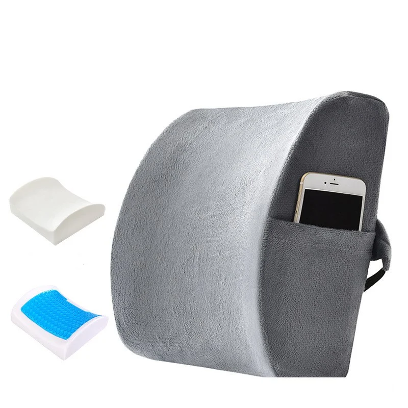 Summer Gel Office Lumbar Rest Cushion. Ergonomic back support for chairs. Provides cool and breathable comfort for all d — photo 5