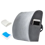 Summer Gel Office Lumbar Rest Cushion. Ergonomic back support for chairs. Provides cool and breathable comfort for all d — photo 5