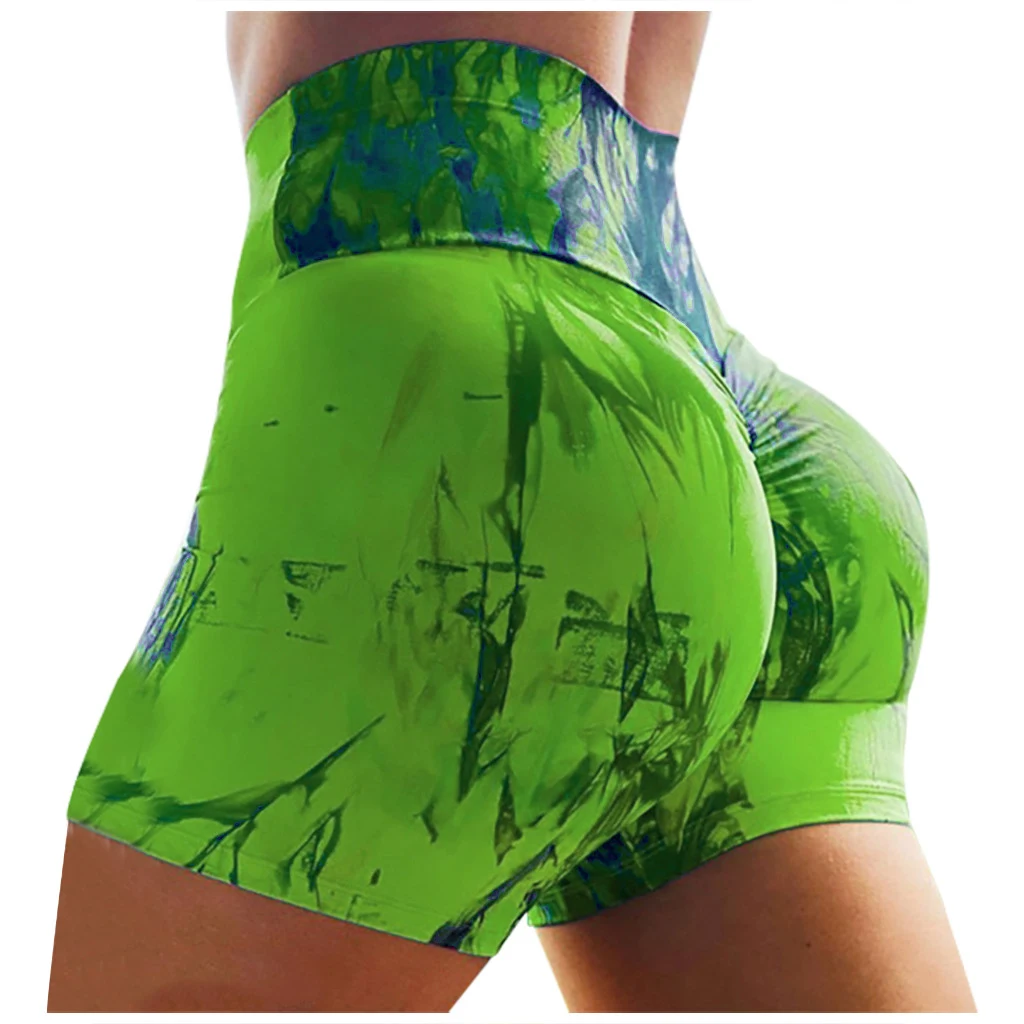 Title 9, Shorts de yoga con estampado tie dye para mujer...